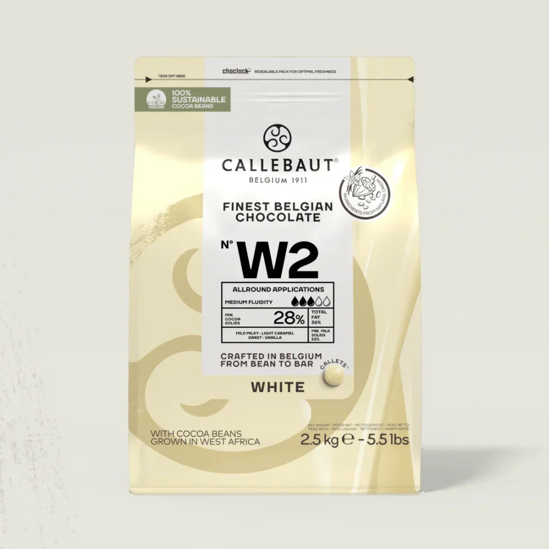 Callebaut W2 - White Couverture Chocolate - 2.5kg - Bakeyy.com - India - Callebaut W2 - White Couverture Chocolate - 2.5kg - Default Title