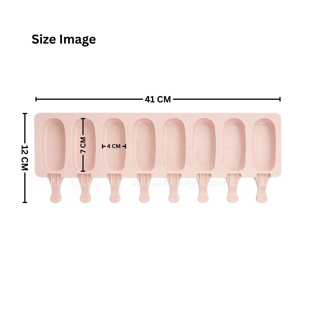 8-Cavity | Silicone Popsicle Mould Small | Reusable Non-Stick - 1 Piece