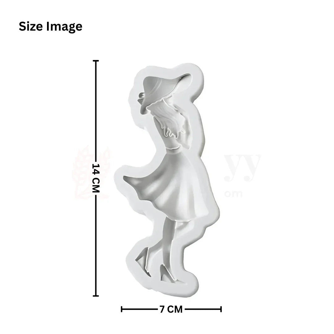 1631 | Fashion Girl Silicone Fondant Mould – 1 Piece - Bakeyy.com - India - 1631 | Fashion Girl Silicone Fondant Mould – 1 Piece - Default Title