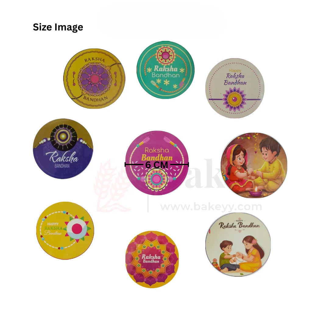 Raksha Bandhan Sticker | Festive Gift Seals & Labels - 48 Pc