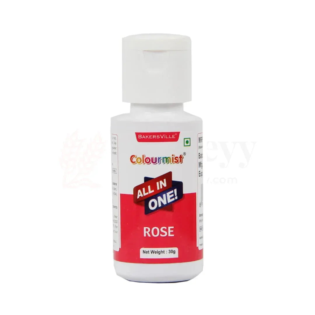 Colourmist Rose All-in-One Edible Food Colour – 30ml - Bakeyy.com - India - Colourmist Rose All-in-One Edible Food Colour – 30ml - Default Title