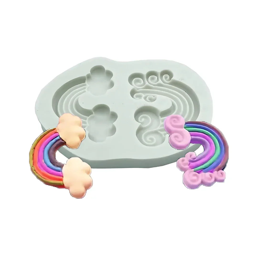 2434 | Rainbow Cloud Silicone Mould - 1 Piece - Bakeyy.com - India - 2434 | Rainbow Cloud Silicone Mould - 1 Piece - Default Title