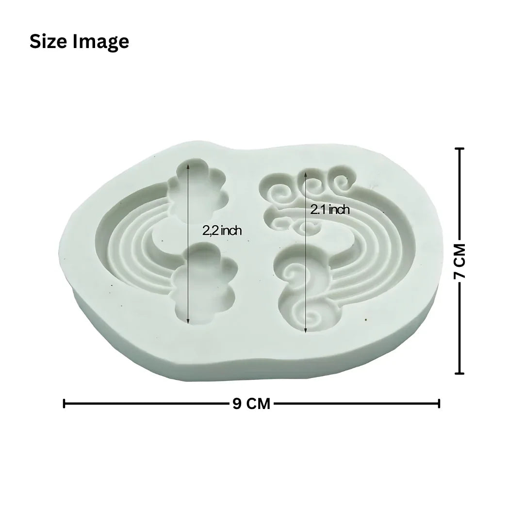2434 | Rainbow Cloud Silicone Mould - 1 Piece