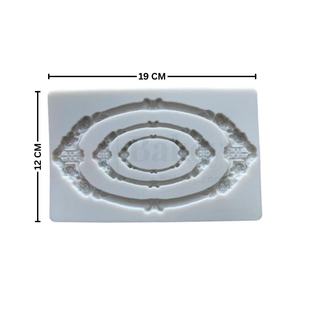 118 | Vintage Frame Silicone Mould - 1 Piece - Bakeyy.com - India - 118 | Vintage Frame Silicone Mould - 1 Piece - Default Title