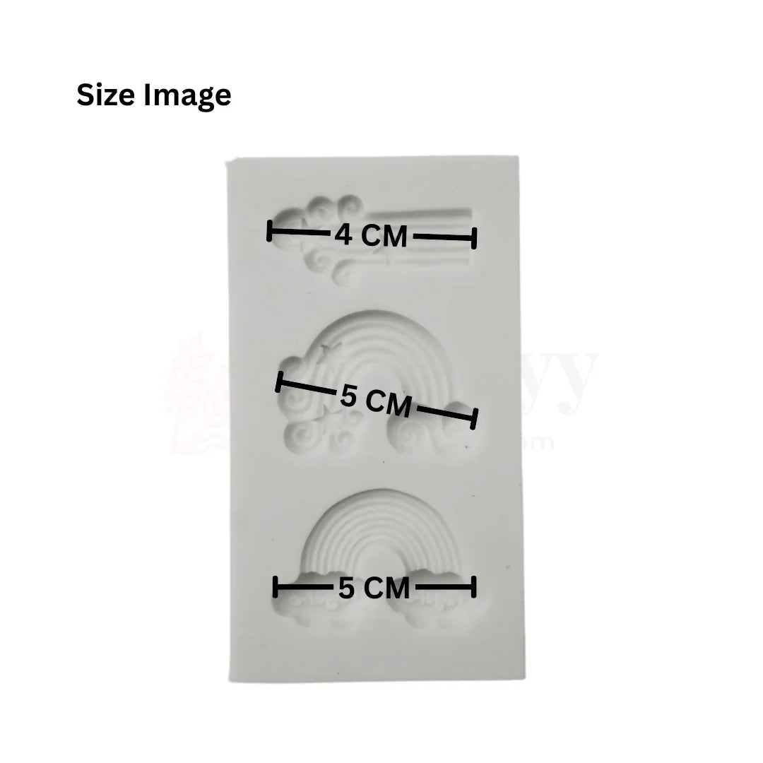 126 - Rainbow Shape Fondant Mould - 1 Piece