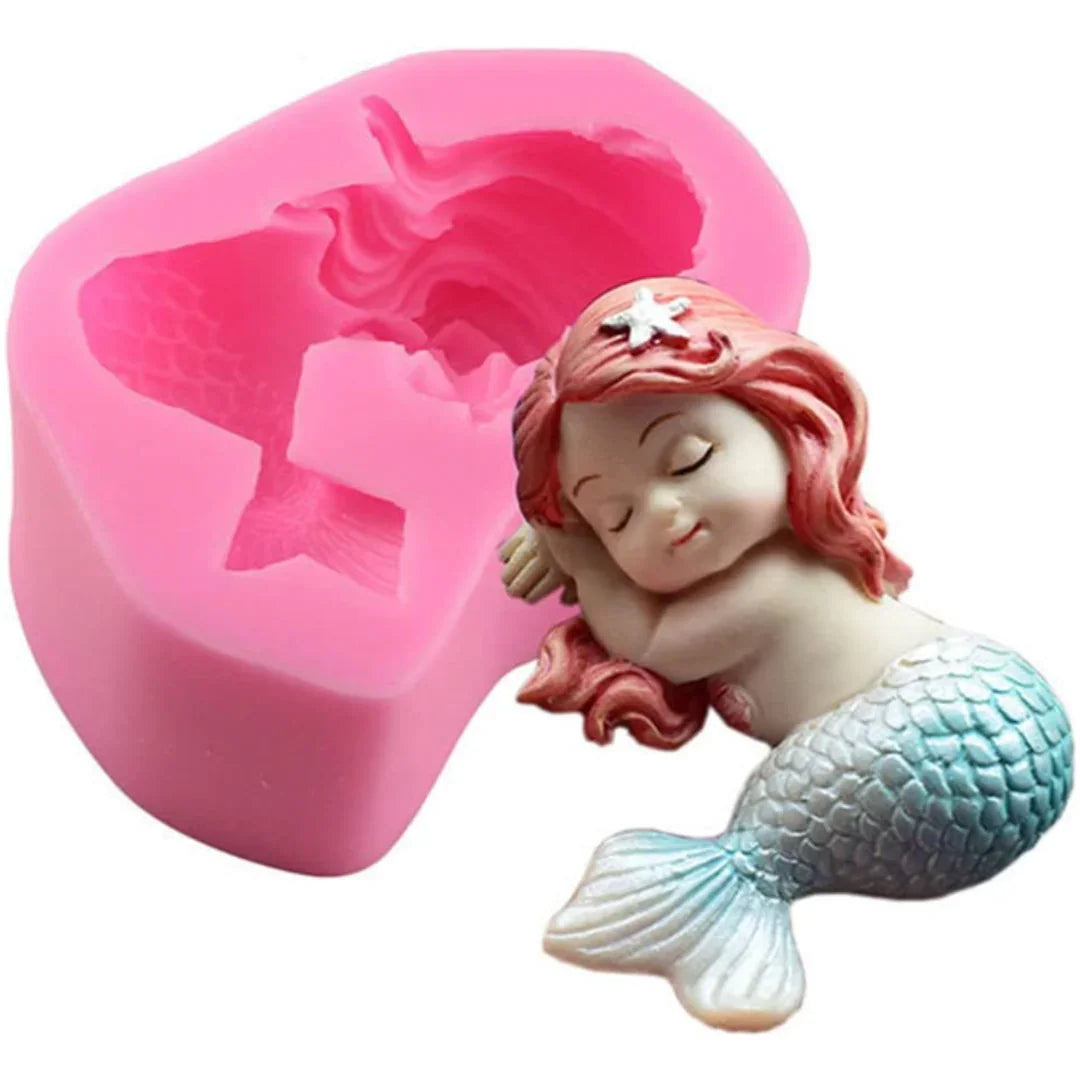 579 | Mermaid Shape Silicone Mould - 1 Piece