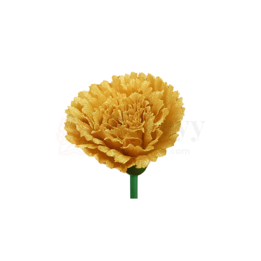 6cm | Golden Artificial Carnation - Pack of 10