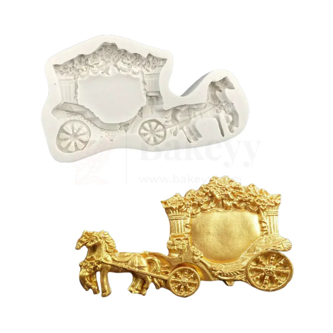 1599 | Royal Horse Carriage Silicone Mould - 1 Piece - Bakeyy.com - India - 1599 | Royal Horse Carriage Silicone Mould - 1 Piece - Default Title