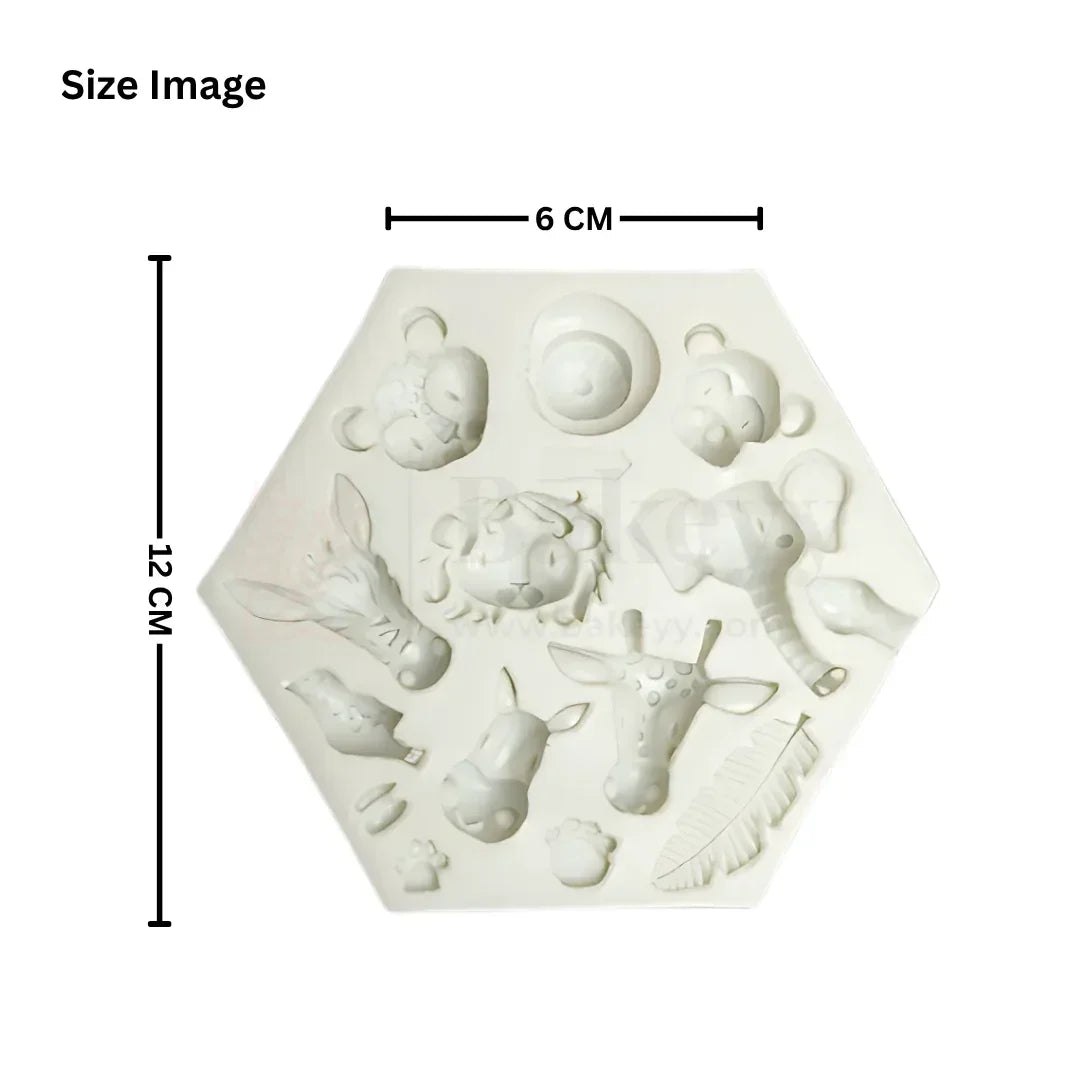 101 | Animals Theme Silicone Mould - 1 Piece - Bakeyy.com - India - 101 | Animals Theme Silicone Mould - 1 Piece - Default Title
