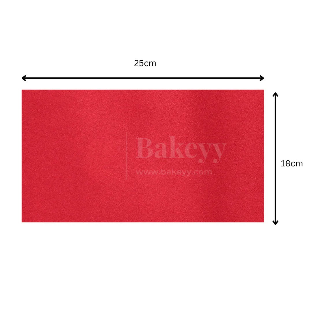 Red Chocolate Wrapping Paper - Aluminium Embossed Foil | 7x10" Size | Pack of 200 - Bakeyy.com - India - Red Chocolate Wrapping Paper - Aluminium Embossed Foil | 7x10" Size | Pack of 200 - Default Title