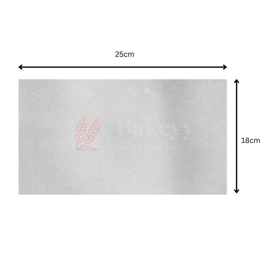 Silver Chocolate Wrapping Paper - Aluminium Embossed Foil | 7x10" Size | Pack of 200 - Bakeyy.com - India - Silver Chocolate Wrapping Paper - Aluminium Embossed Foil | 7x10" Size | Pack of 200 - Default Title