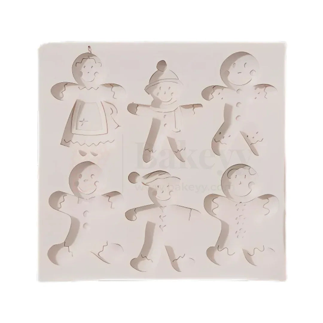 1217 | Christmas Gingerbread Man Silicone Mould - 1 Piece