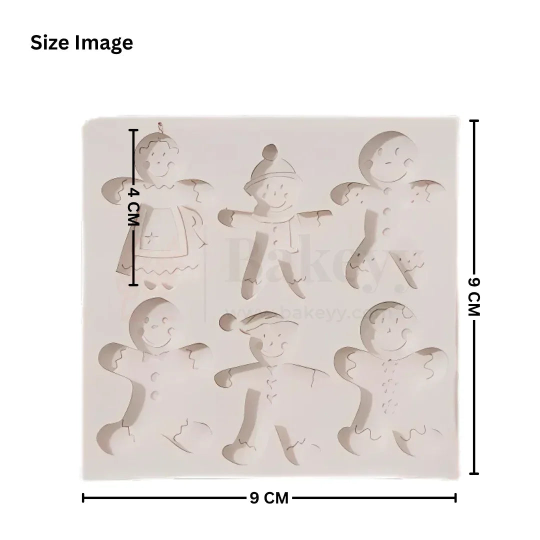 1217 | Christmas Gingerbread Man Silicone Mould - 1 Piece - Bakeyy.com - India - 1217 | Christmas Gingerbread Man Silicone Mould - 1 Piece - Default Title
