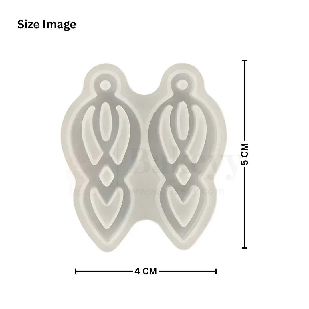 524 | Earring Jewellery Silicone Mould - 1 Piece - Bakeyy.com - India - 524 | Earring Jewellery Silicone Mould - 1 Piece - Default Title