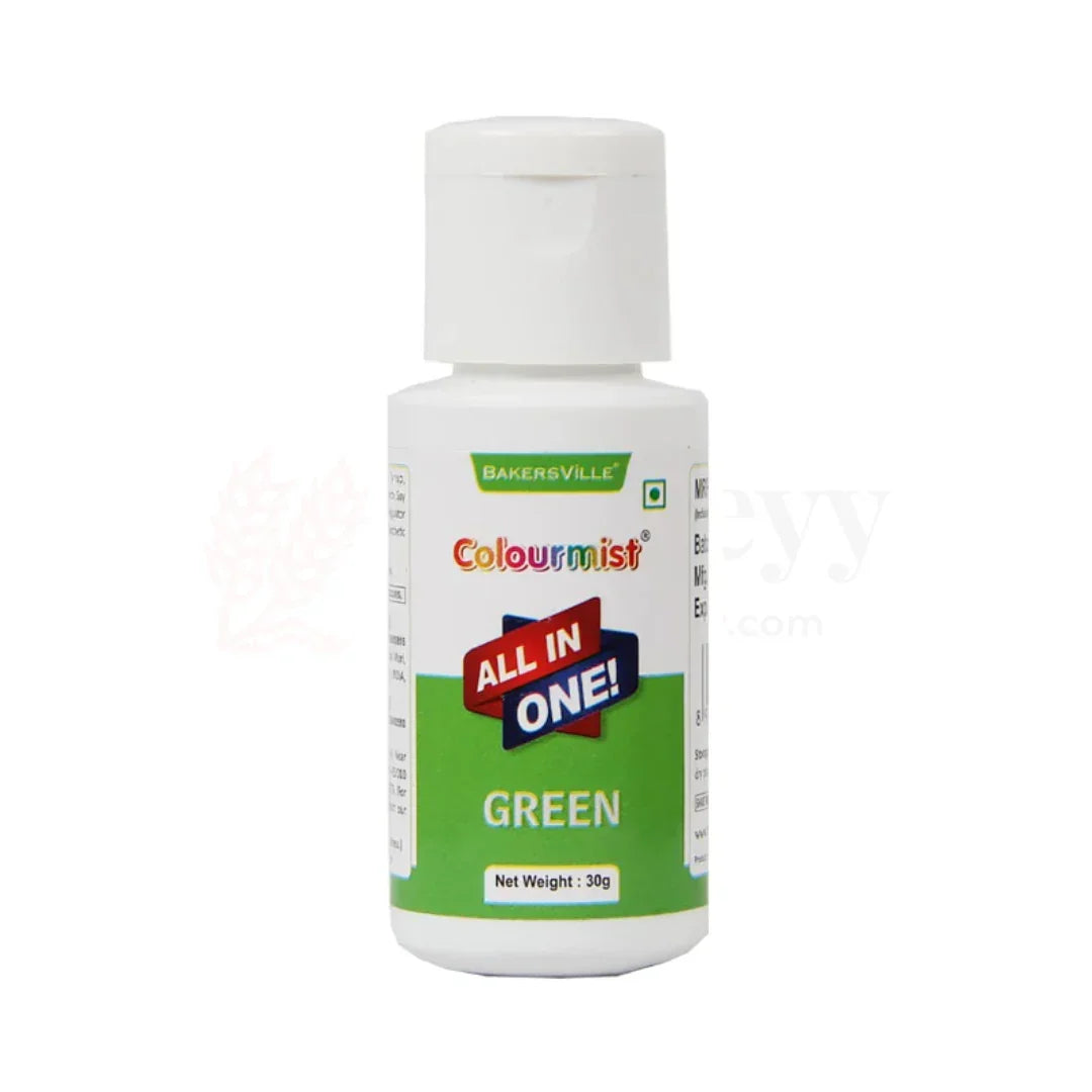 Colourmist Green All-in-One Edible Food Colour – 30ml - Bakeyy.com - India - Colourmist Green All-in-One Edible Food Colour – 30ml - Default Title