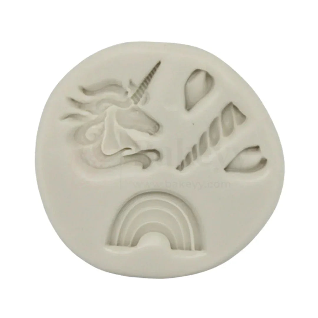 548 | Fairy Tail Unicorn Silicone Mould - 1 Piece - Bakeyy.com - India - 548 | Fairy Tail Unicorn Silicone Mould - 1 Piece - Default Title