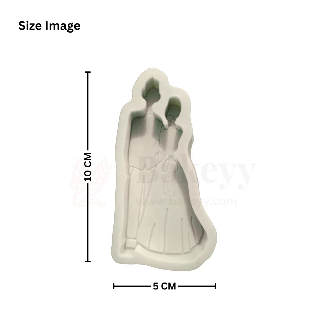 591 | Wedding Couple Silicone Mould - 1 Piece - Bakeyy.com - India - 591 | Wedding Couple Silicone Mould - 1 Piece - Default Title