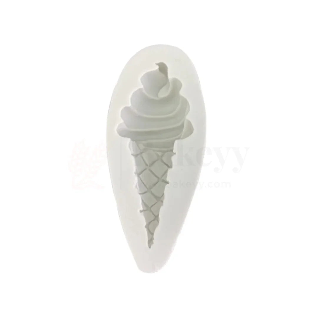 509 - Ice Cream Shape Silicone Fondant Mould - 1 Piece