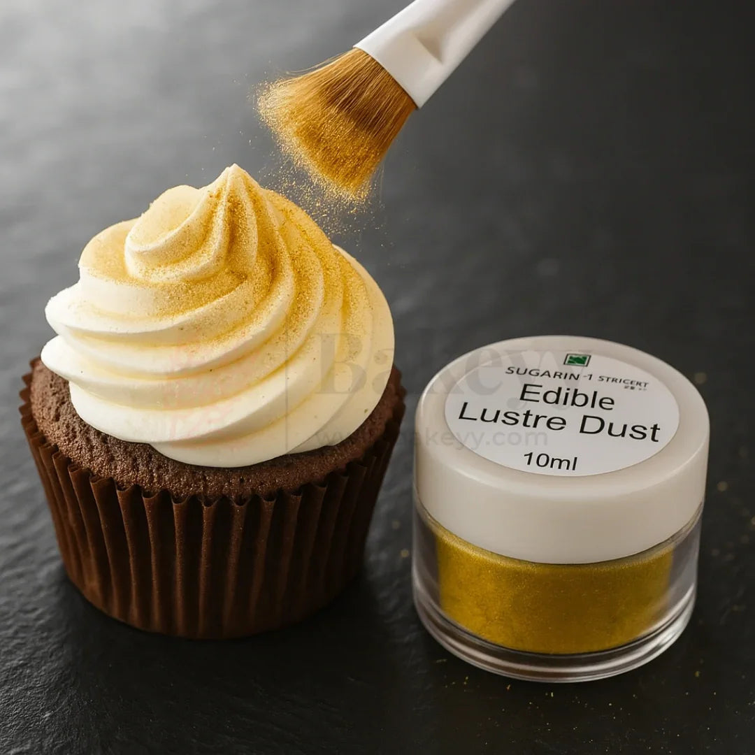 Sugarin | CH.GOLD Edible Metalic Lustre Dust - 10ml - Bakeyy.com - India - Sugarin | CH.GOLD Edible Metalic Lustre Dust - 10ml - Default Title