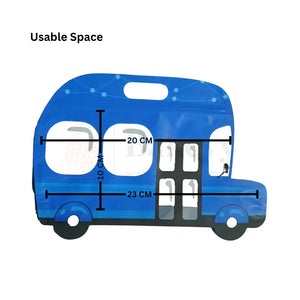 Blue Bus Shape Zip Lock Bags | Bus Shape Bags For Kids | Pack of 50 - Bakeyy.com - India - Blue Bus Shape Zip Lock Bags | Bus Shape Bags For Kids | Pack of 50 - Default Title