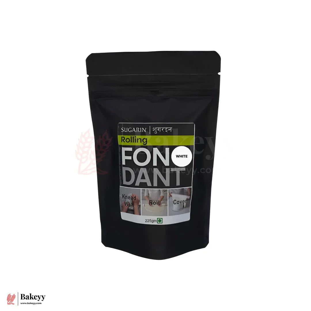 Sugarin Rolling Fondant – White (225g) | Ready-to-Use Decorating Fondant