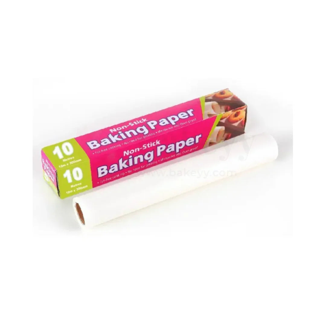 10 Metres Non-Stick Baking Paper Roll | Greaseproof, Eco-Friendly, Microwave Safe - 1 Piece - Bakeyy.com - India - 10 Metres Non-Stick Baking Paper Roll | Greaseproof, Eco-Friendly, Microwave Safe - 1 Piece - Default Title