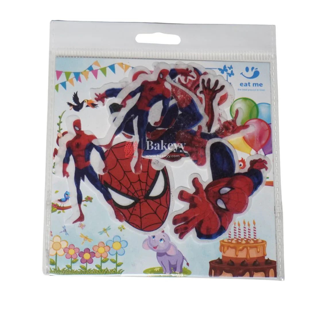 Pre-Cut | Edible Wafer | Spider Man Theme | Pack Of 8
