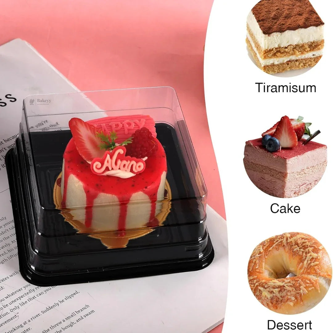 SquareDessertBoxwithClearDomeLid_3 - Bakeyy.com