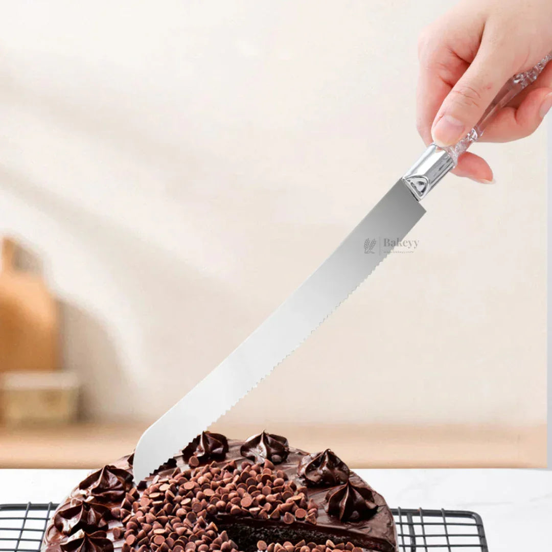 Stainless Steel Cake Knife & Server Set for Baking | Cake Cutting Tools - Bakeyy.com - India - Stainless Steel Cake Knife & Server Set for Baking | Cake Cutting Tools - Default Title 95.00