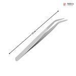 Metallic tweezer tool with measurement label on a white background, featuring the Bakey brand.