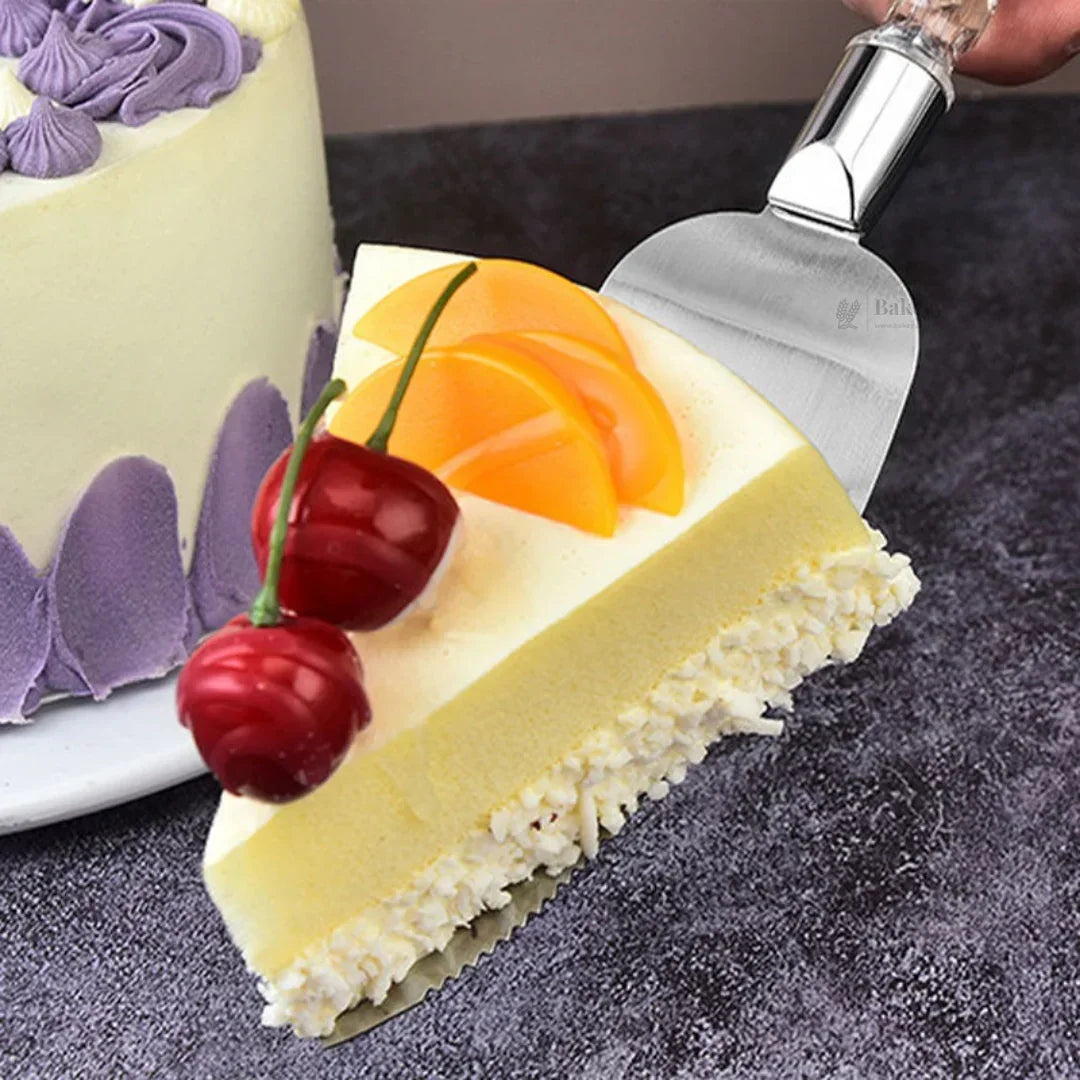 Stainless Steel Cake Knife & Server Set for Baking | Cake Cutting Tools - Bakeyy.com - India - Stainless Steel Cake Knife & Server Set for Baking | Cake Cutting Tools - Default Title 95.00