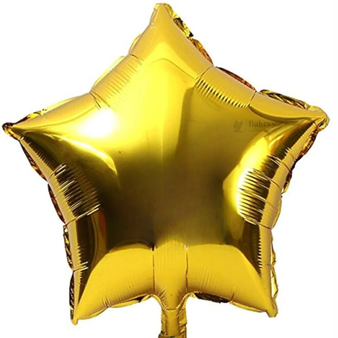 Star Shape Foil Balloons Set (Multicolor) – Metallic Balloons for Birthday, Anniversary & Party Decoration Pack of 2