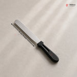 Straight Icing Palette Knife | Stainless Steel Cake Spatula with Black Handle | Pack of 1