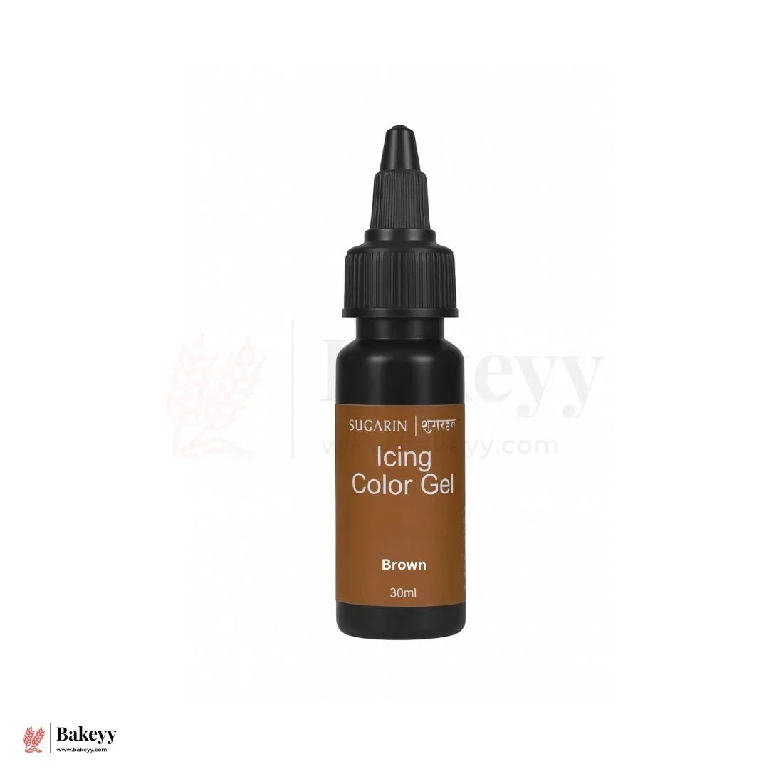 Sugarin_Icing_Gel-_Brown - Bakeyy.com