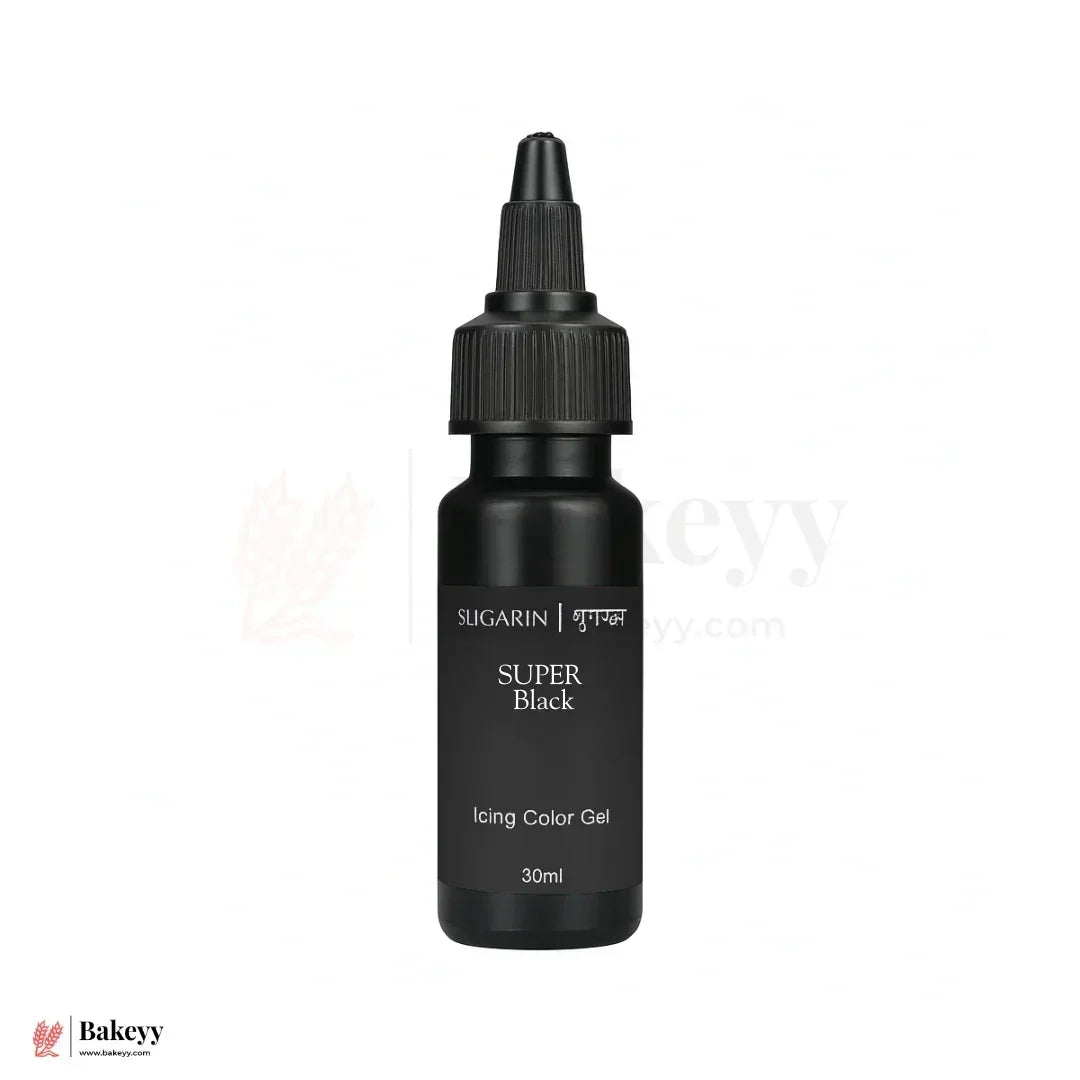 Sugarin_icing_Gel-Super_Black - Bakeyy.com