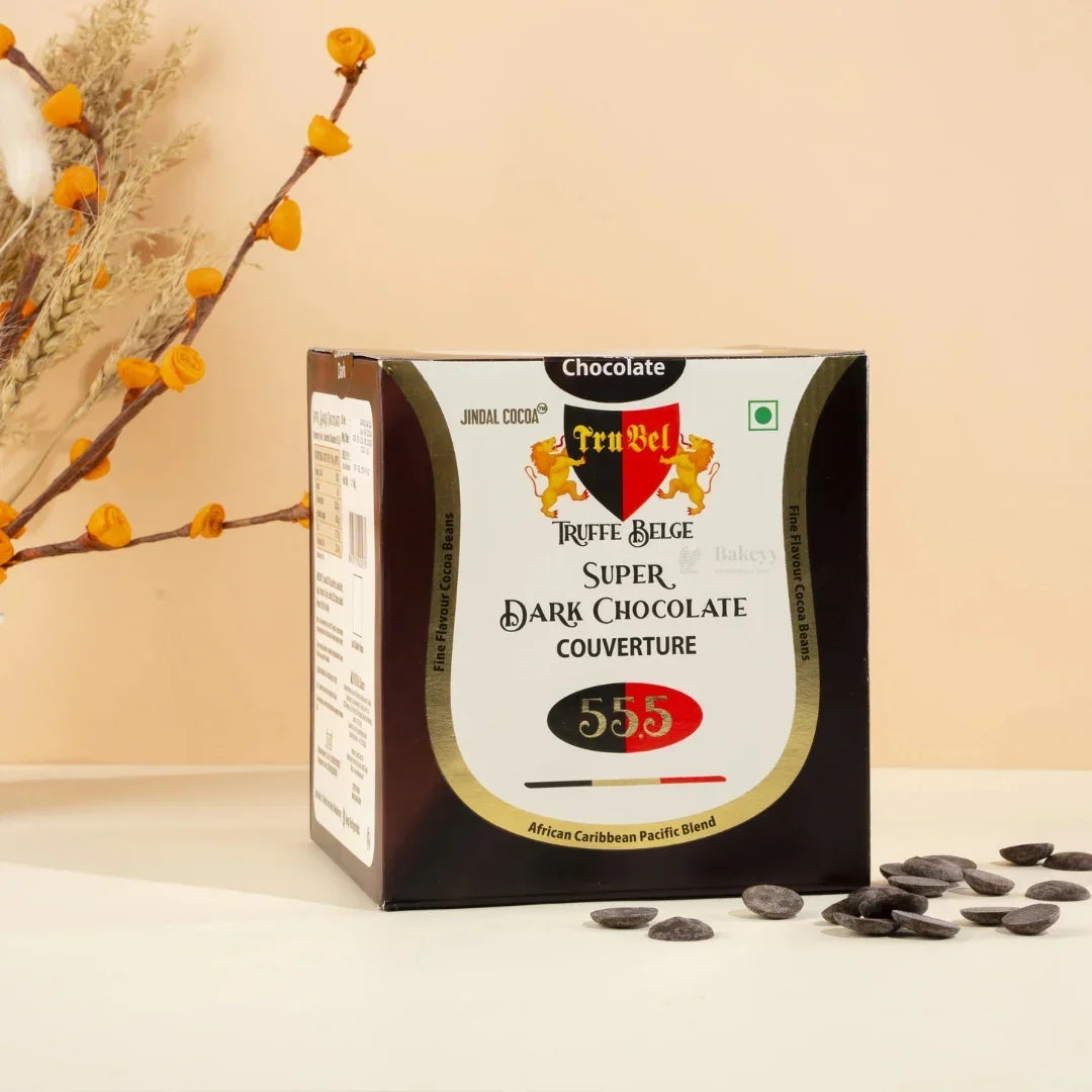 Super Dark Chocolate Couverture by Jindal COCOA | True Bel | Truff Belge | 500g Net Weight - Bakeyy.com - India - Super Dark Chocolate Couverture by Jindal COCOA | True Bel | Truff Belge | 500g Net Weight - Default Title 800.00