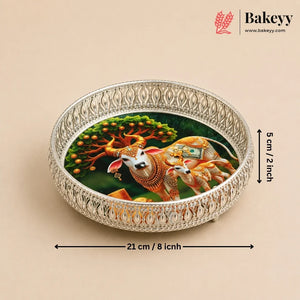 Traditional_Divine_Cow_Peacock_Silver_Gift_Trays_Pack_of_1_10 - Bakeyy.com IN