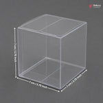 Clear acrylic box with dimensions on a gray background, featuring the Bakeye brand.
