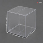 Clear acrylic box with dimensions on a gray background, featuring the Bakeye brand.