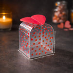 TransparentPVCHeartPrintGoodieBoxwithHeartLid - Bakeyy.com