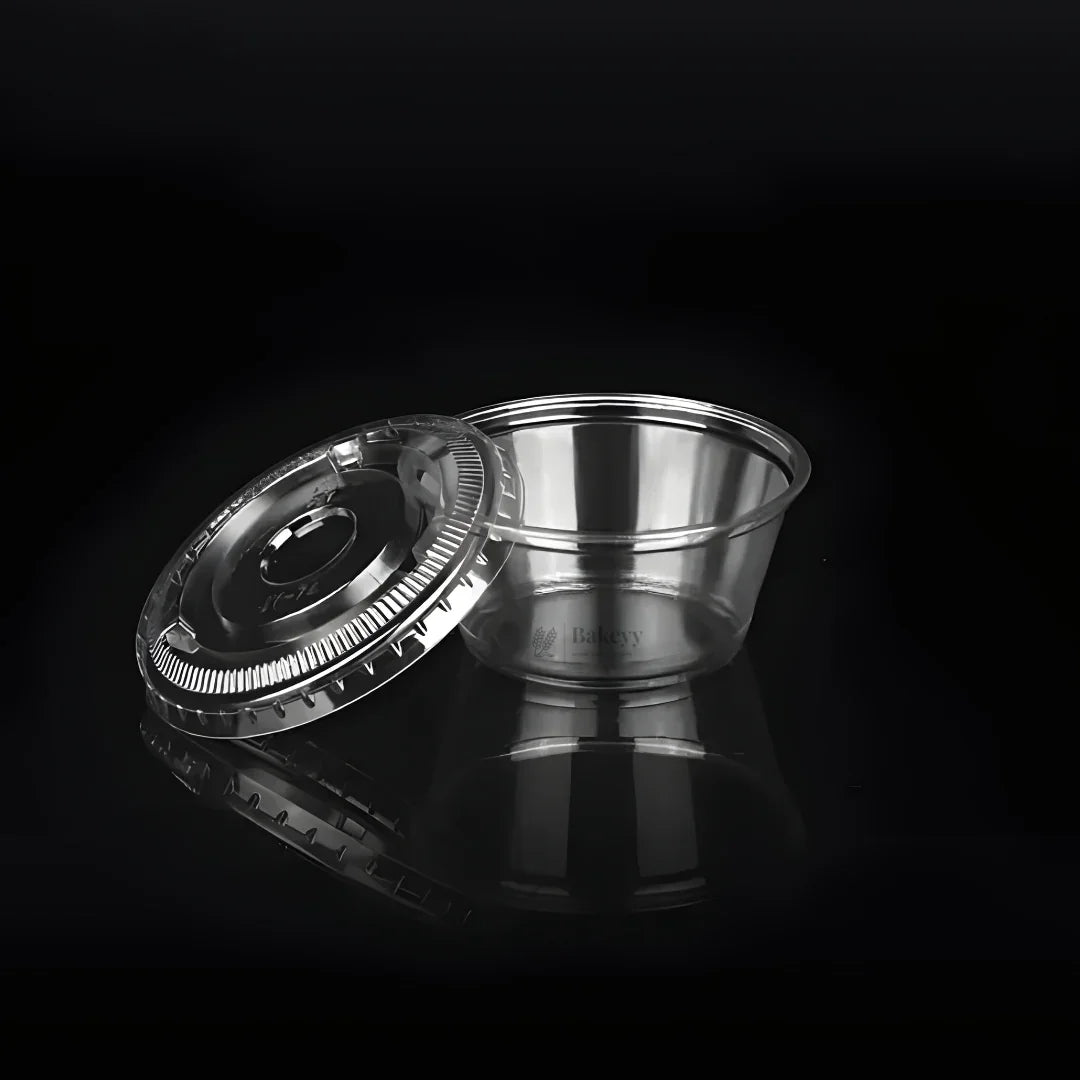 60ml & 90ml - Transparent Dessert Cup with Lid | Clear Disposable Cup | Dessert Packaging | Pack of 100