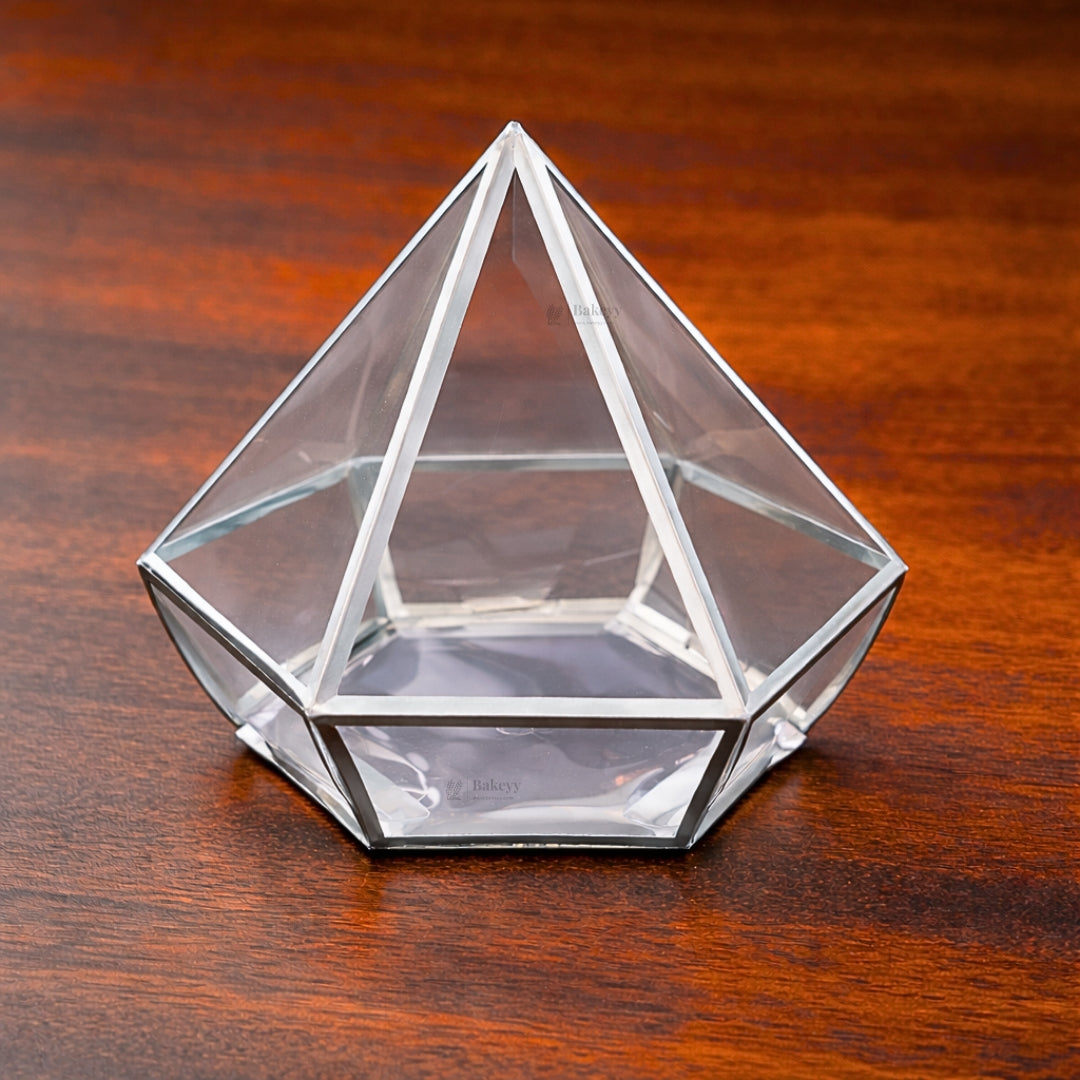 Transparent Diamond Shape PVC Goodie Box | Premium Gift & Favor Packaging | Pack of 10