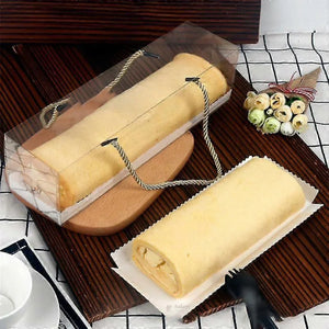 Transparent PVC Window Gift Box with Rope Handle | Premium Display Packaging for Hampers & Chocolates | 2 Size Options | Pack of 10 - Bakeyy.com - India - Transparent PVC Window Gift Box with Rope Handle | Premium Display Packaging for Hampers & Chocolates | 2 Size Options | Pack of 10 - Small 600.00