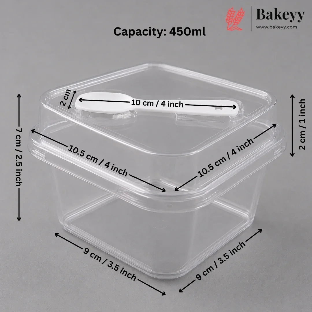 Transparent_Plastic_Serving_Storage_Container_with_Spoon_6 - Bakeyy.com IN