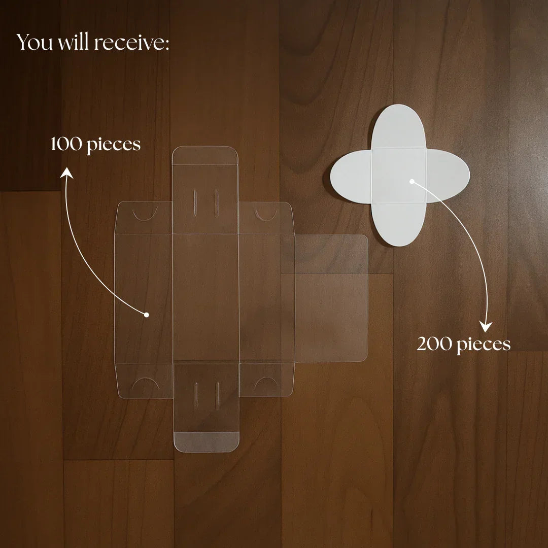 Two Cavity Transparent Chocolate Box | Pack of 100 - Bakeyy.com - India - Two Cavity Transparent Chocolate Box | Pack of 100 - Default Title