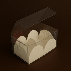 Two Cavity Transparent Chocolate Box | Pack of 100 - Bakeyy.com - India - Two Cavity Transparent Chocolate Box | Pack of 100 - Default Title