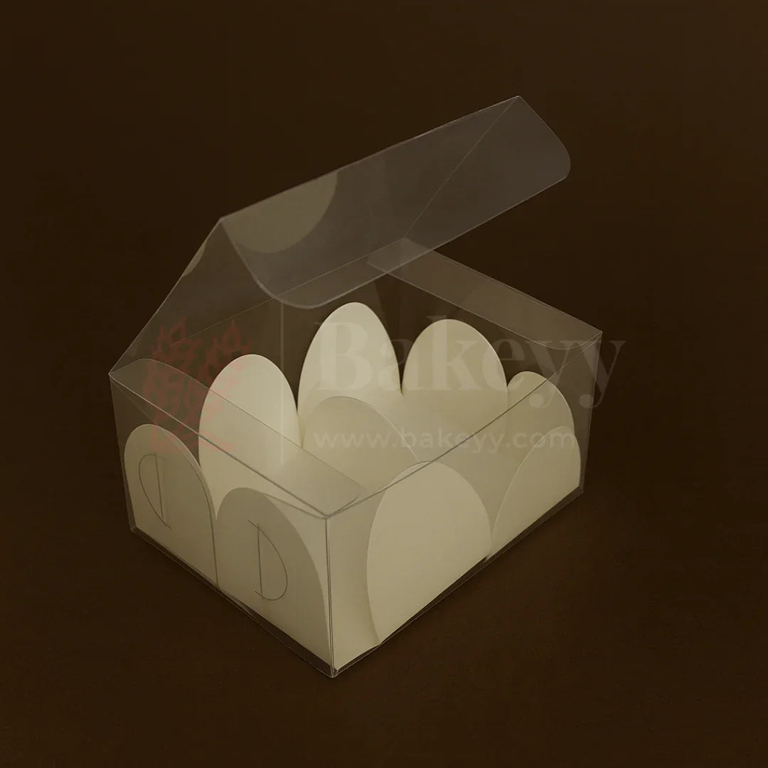 Four Cavity Transparent Chocolate Box | Pack of 100 - Bakeyy.com - India - Four Cavity Transparent Chocolate Box | Pack of 100 - Default Title
