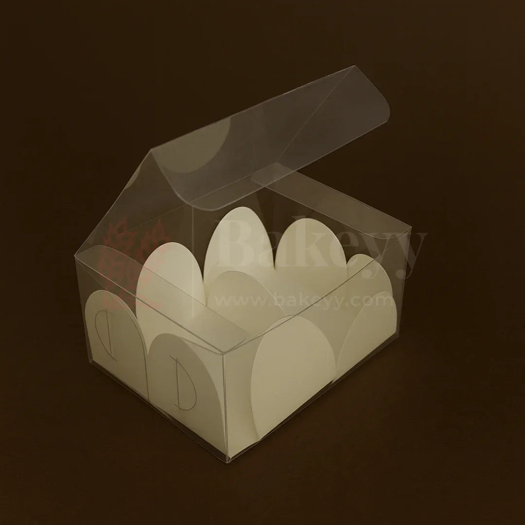 Four Cavity Transparent Chocolate Box | Pack of 100 - Bakeyy.com - India - Four Cavity Transparent Chocolate Box | Pack of 100 - Default Title