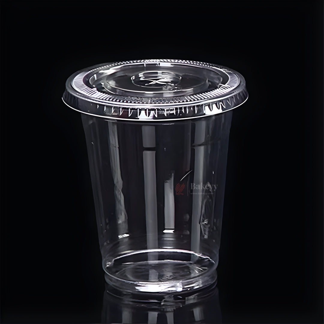 Transparent Dessert Cup with Lid | Clear Disposable Cup | Dessert Packaging | Pack of 100