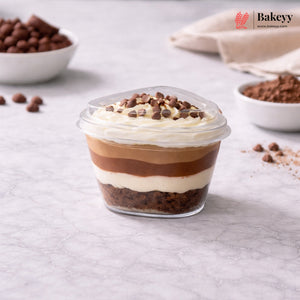 Triangular Dessert Container with Lid | Transparent PET Premium Dessert Box | Pack of 100